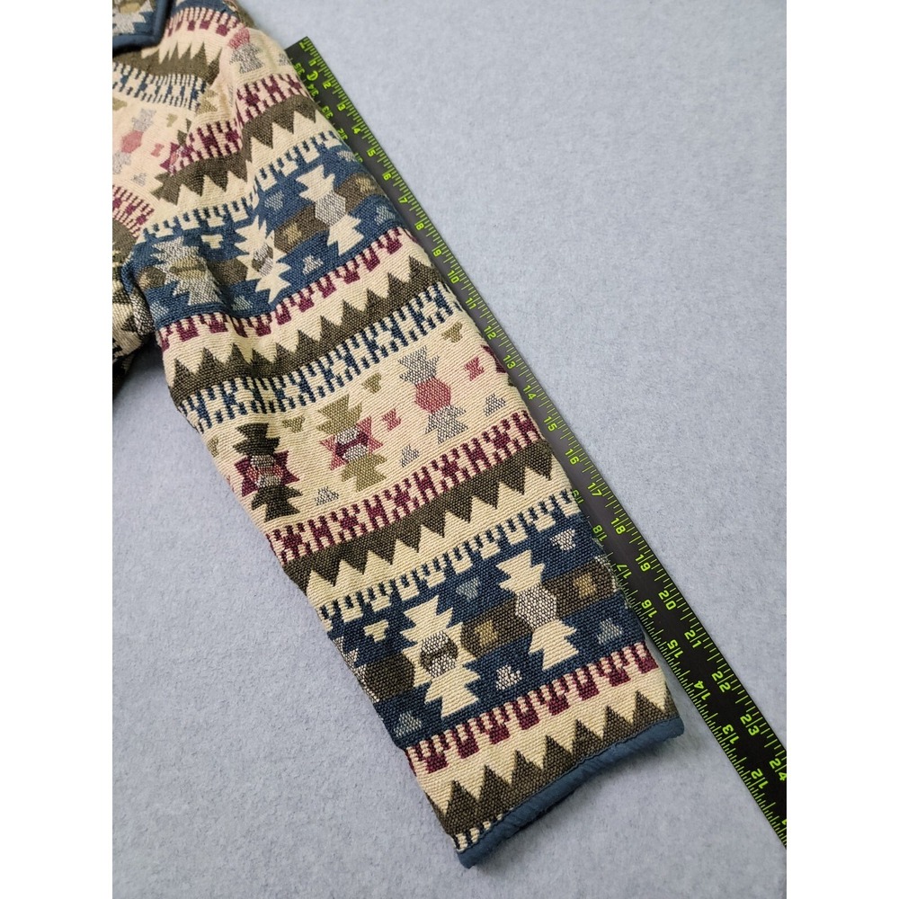 Vintage Fashion Bug Womens Jacket Tapestry Size 18/20 Aztec Southwestern Coat - Picture 8 of 9